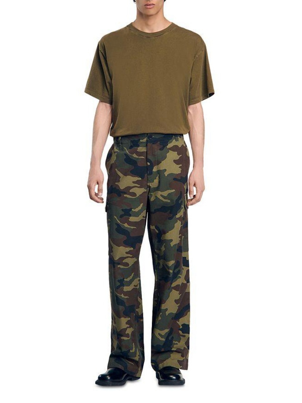 NWOT Men's Camouflage Straight-Leg Pants with flaw size 46 EU